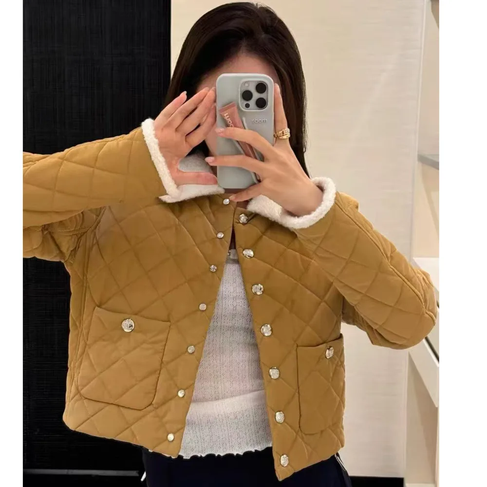

Женская толстая зимняя теплая зимняя парка, женская новинка 2025, японская утолщенная стеганая куртка в корейском стиле, офисное женское хлопковое пальто