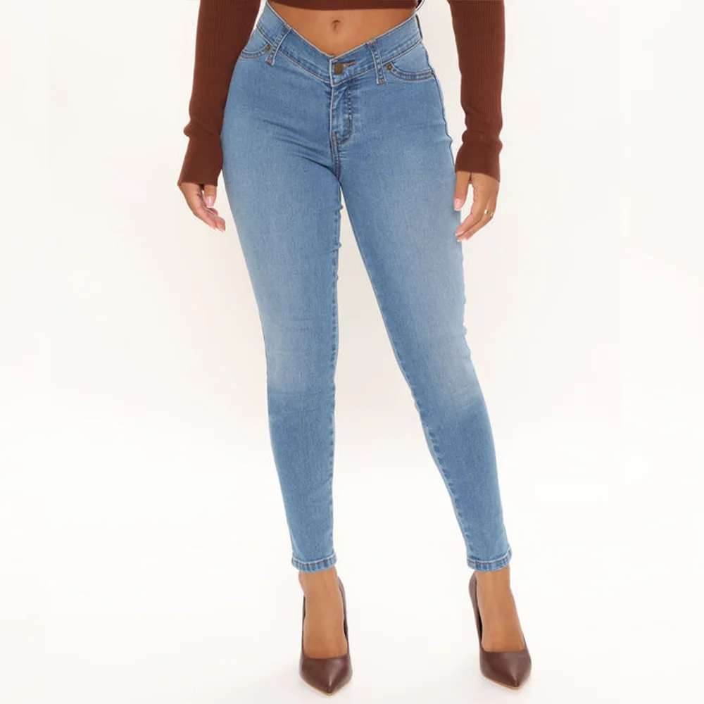 Fashion Skinny Pencil Jeans Vintage High Waist Women Slim Stretch Denim Pants Tight Trousers 2023 New Pants