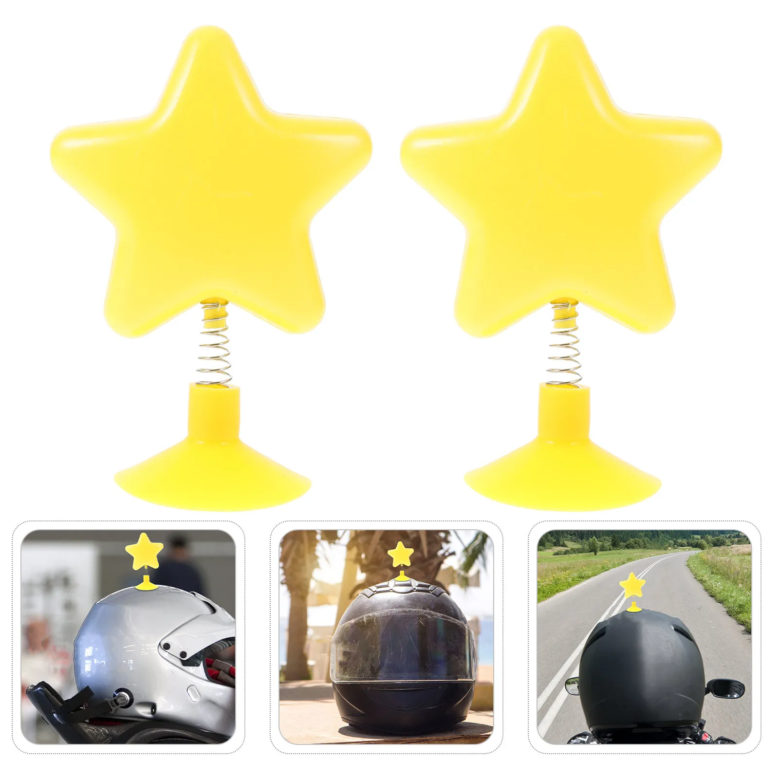 

8Pcs Decoration Cute Yellow Star Wobble Spring Mount Accessory for Motorcycle Bike Snowboard Accessories