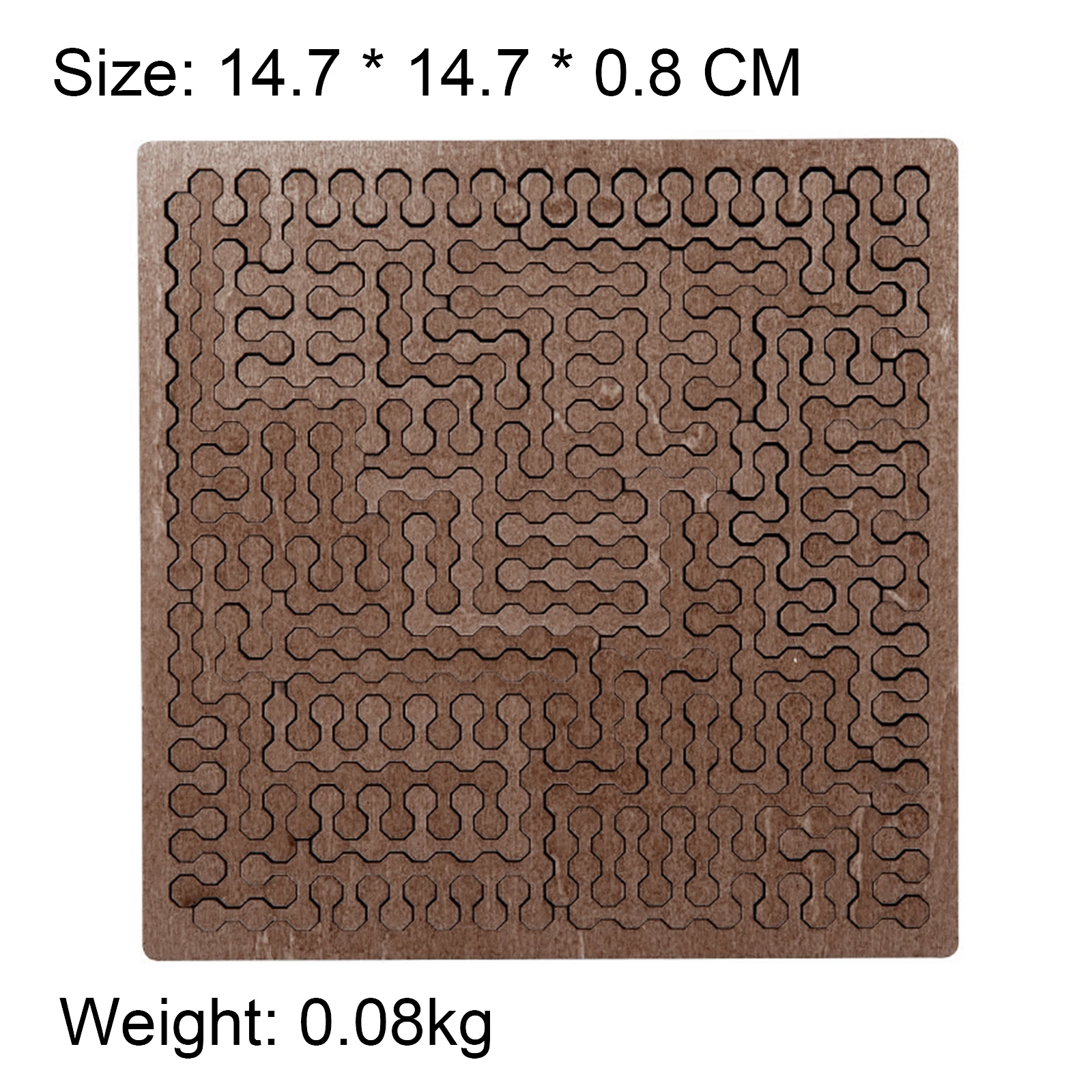 Drewniane puzzle fraktalne z ramką, wymagające, geometryczne układanki, trudne puzzle dla dzieci i dorosłych.