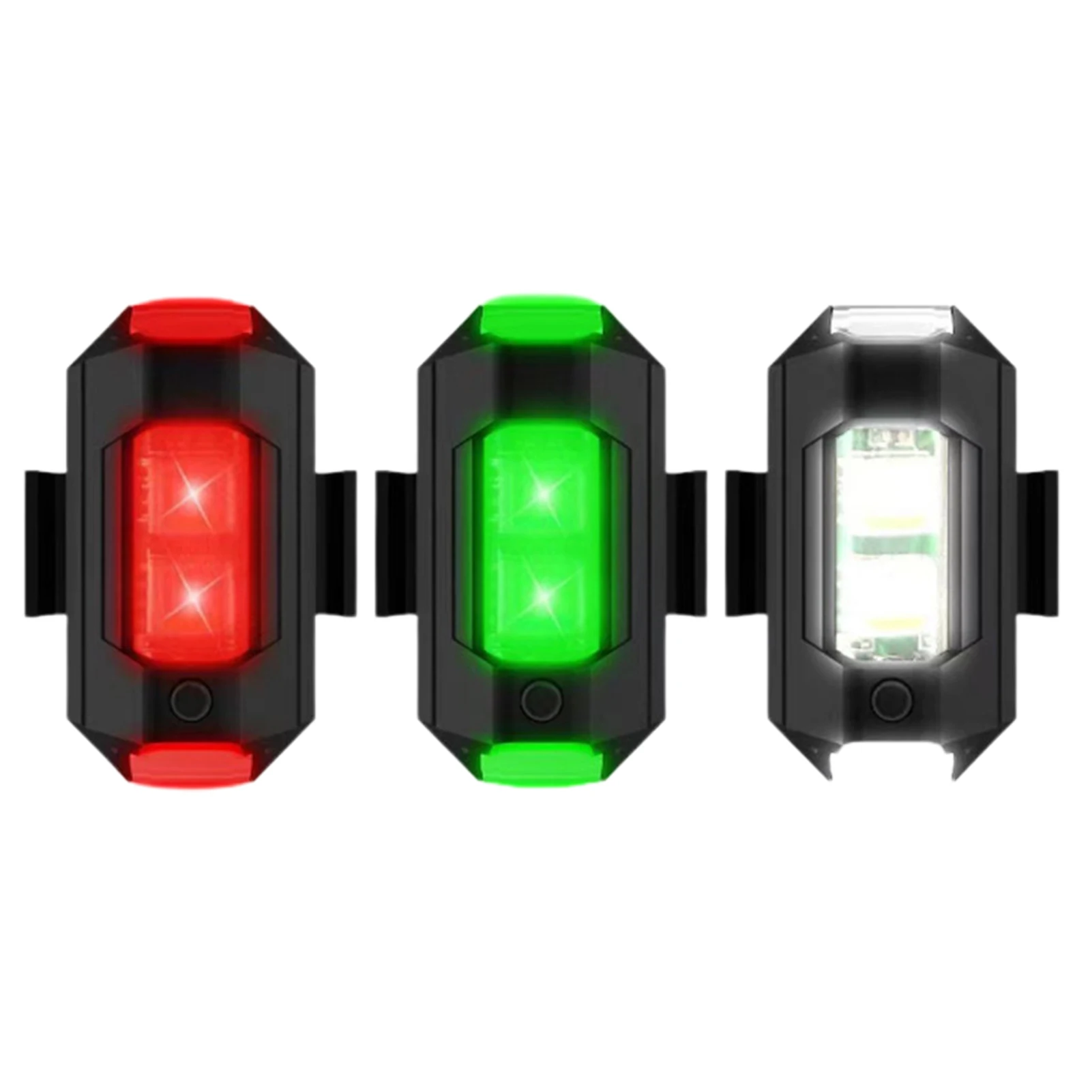 Wireless Flashing Navigation Lights Red Green And White 3Colors For Yacht Electric Car Bike LED Aircraft Strobe Light Decor Tool