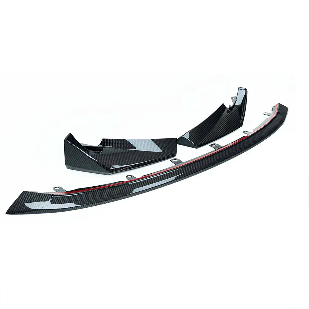 G80 G82 Real Dry Carbon Fiber Front Bumper Lip Diffuser For BMW M3 G80 M4 G82 G83 2021-2025 CSL Style Front Lip