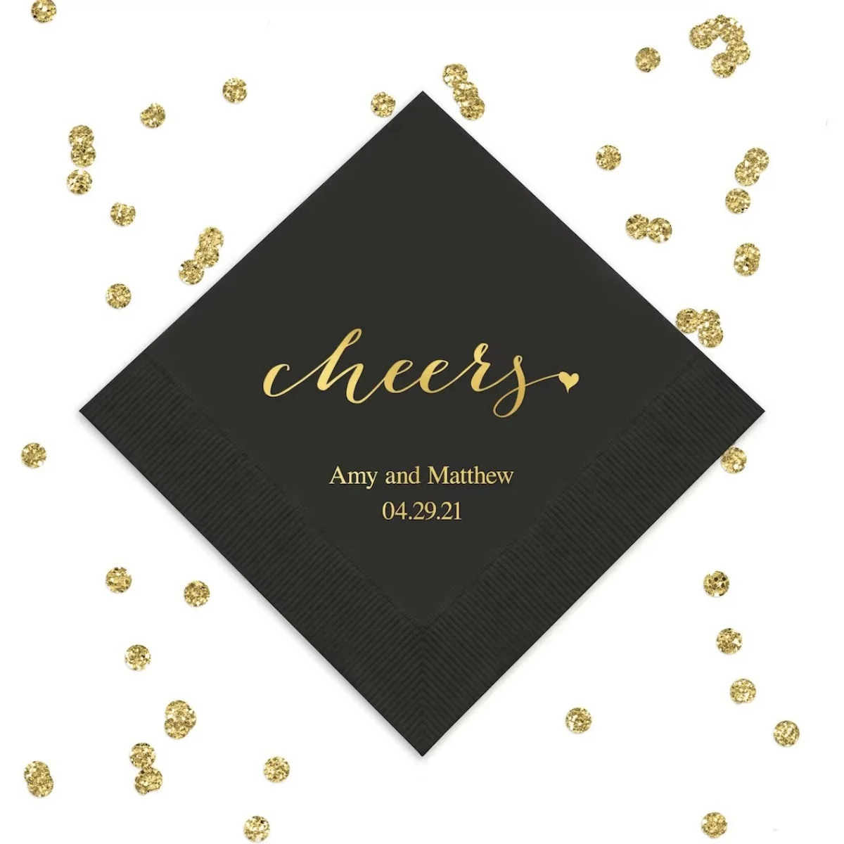 

50pcs Cheers Personalized Napkins - Birthday Napkins - Wedding Napkins - Party Napkins - Anniversary - Engagement - Luncheon