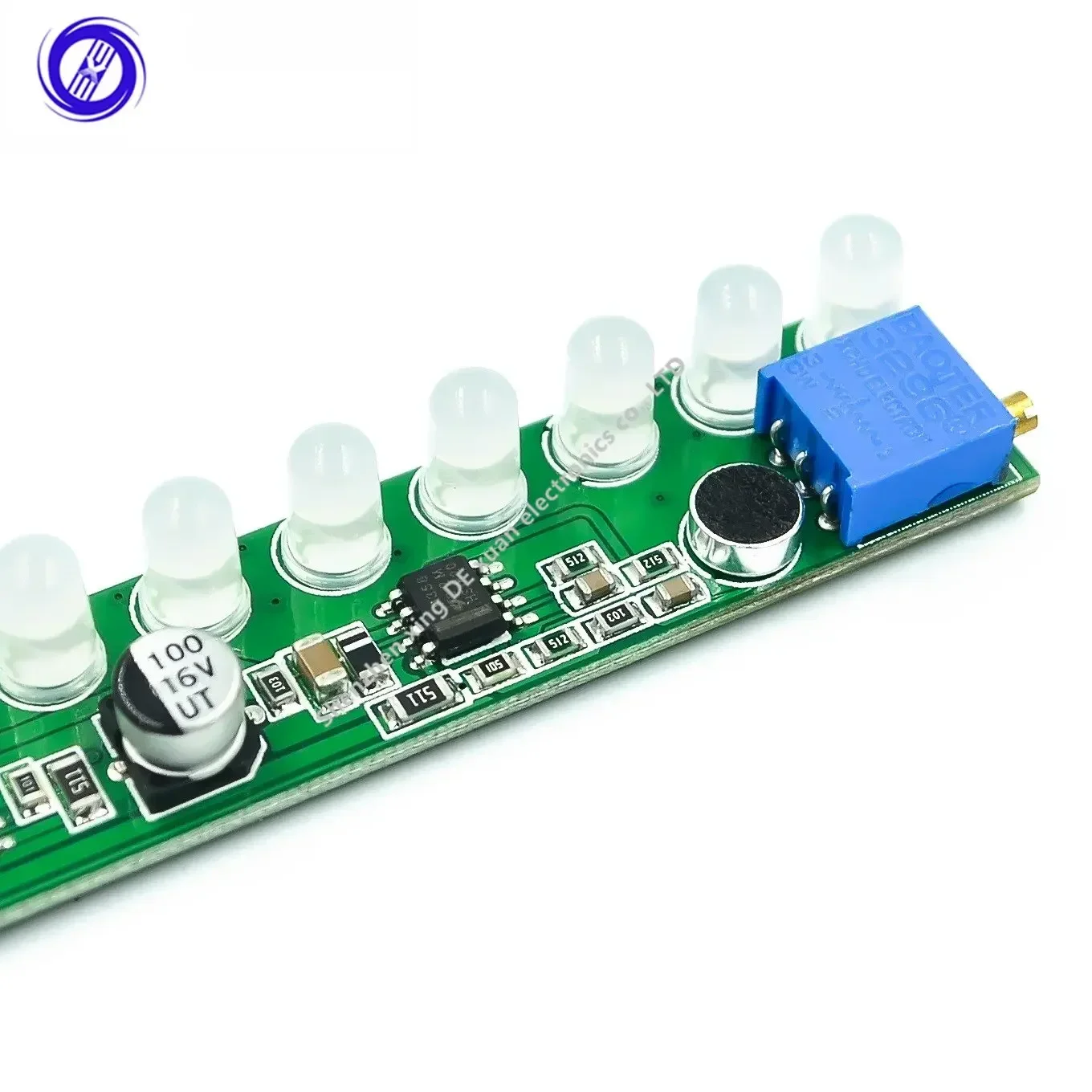 1PCS Mono sound control level indicator music melody light audio sensing light four-color mixing sensitivity adjustable