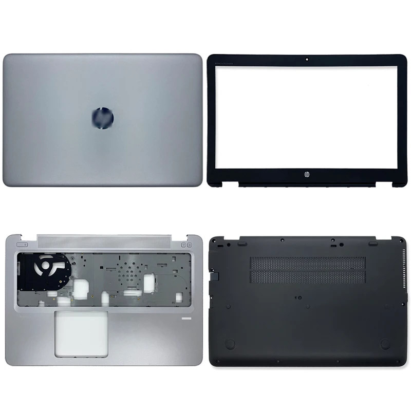 

New laptop lcd back cover/front frame/palmrest/bottom case/hinge cover for hp elitebook 850 755 g3 seriestop silver laptop cover