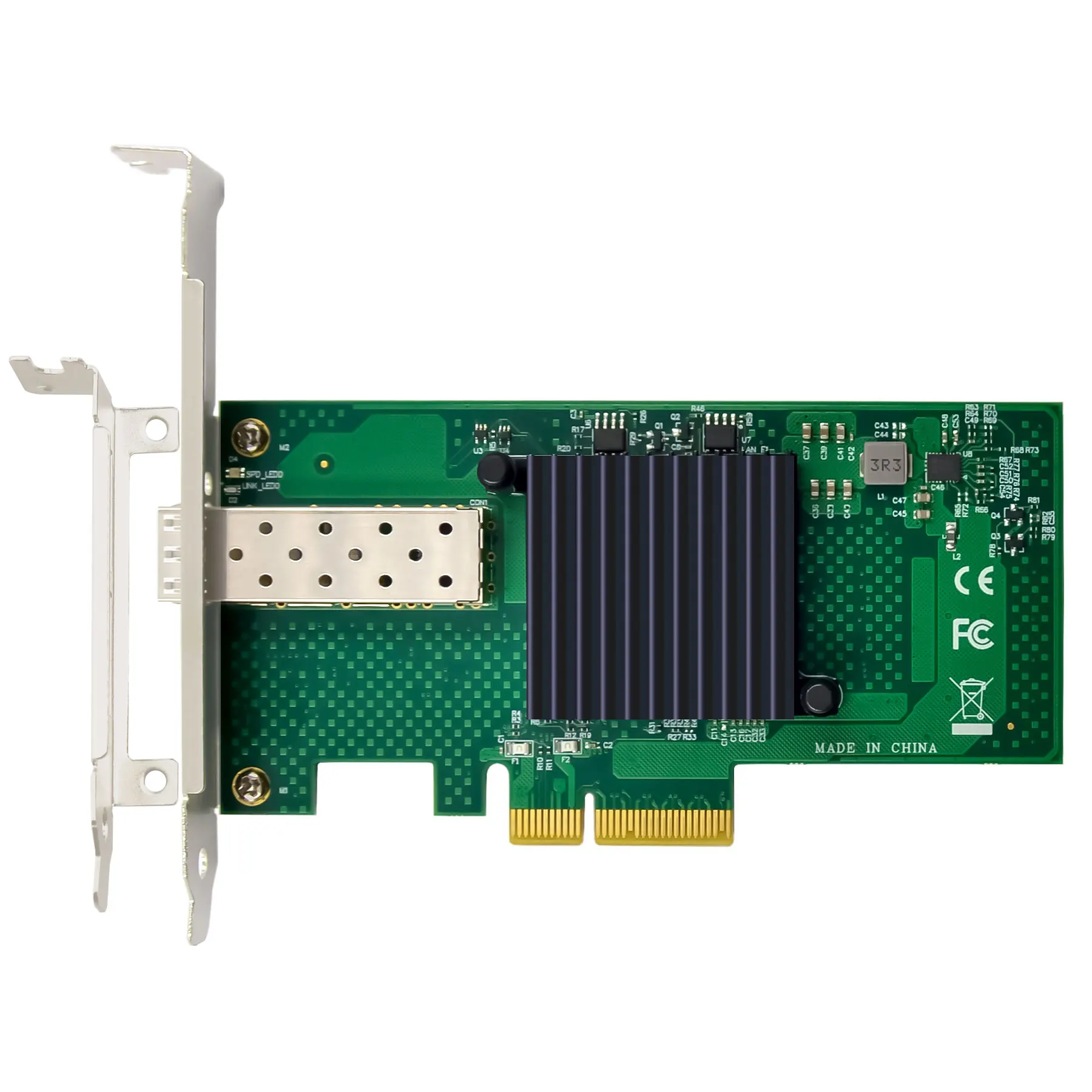 ST7315 10Gb SFP+ netwerkkaart, PCIe 2.0 X4-interface, Intel 82599EN-controller (X520-DA1), ondersteuning voor Windows Server/Linux/VMware