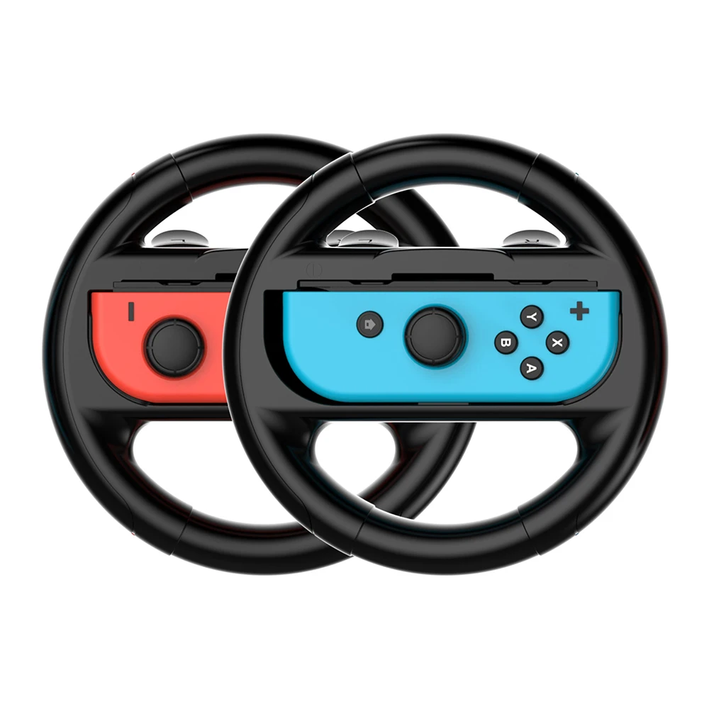 For Nintendo Switch Joycon Tennis Racketor Joycon Steering Set Professional Simulate Racing Games Controller Handle Accessories