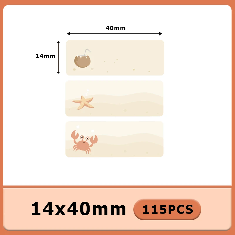 P15 Papierrolle Thermoaufkleber 12x40 14x30 Thermoprinterband Transparentes Etikettenpapier für P11/P12/P15/P50/B100/D30/HP1/HP3