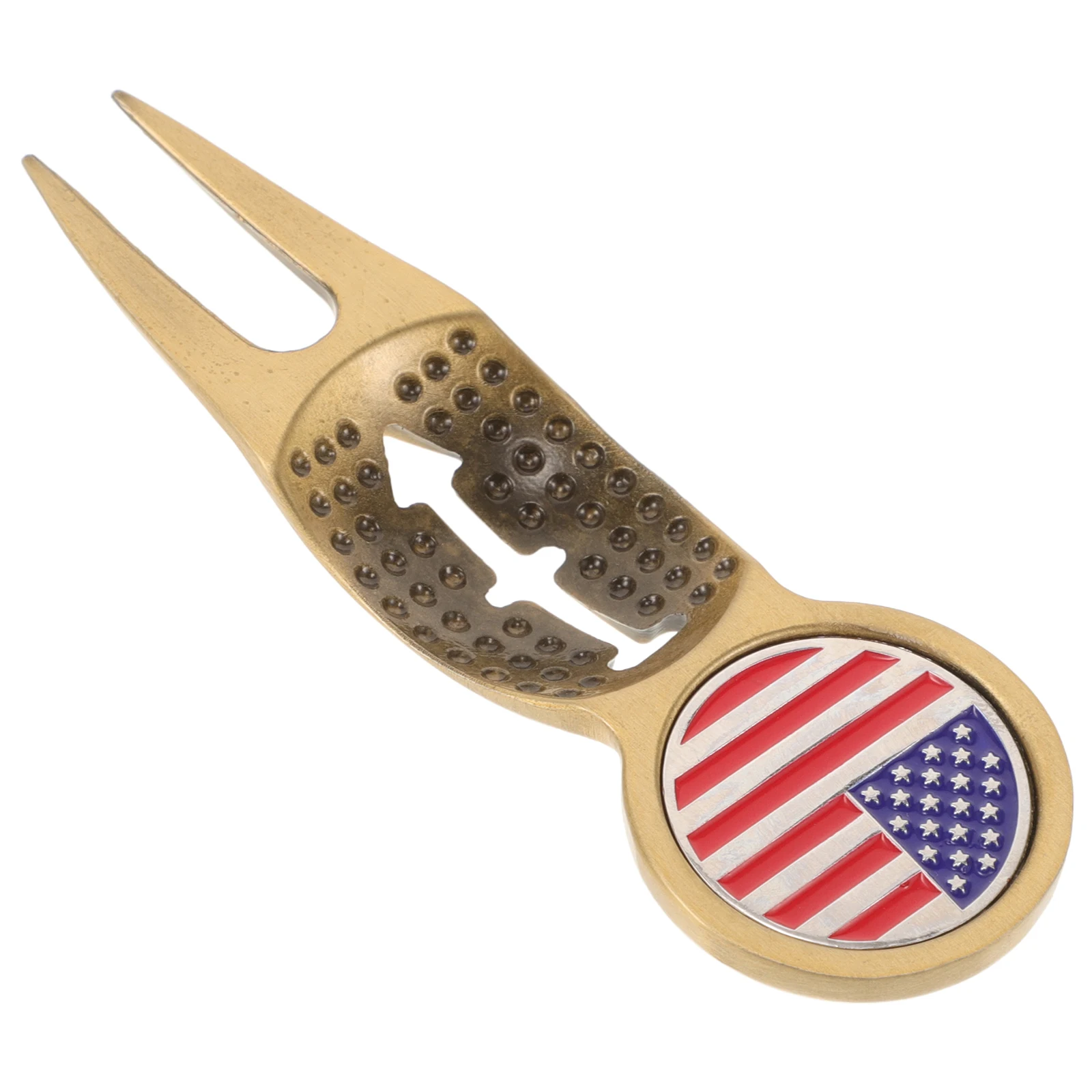 

Elegant Golf Divot Tool Finish Multifunctional Ball Marker and Fork Lightweight Portable for Golf Bag Pocket Easy Access