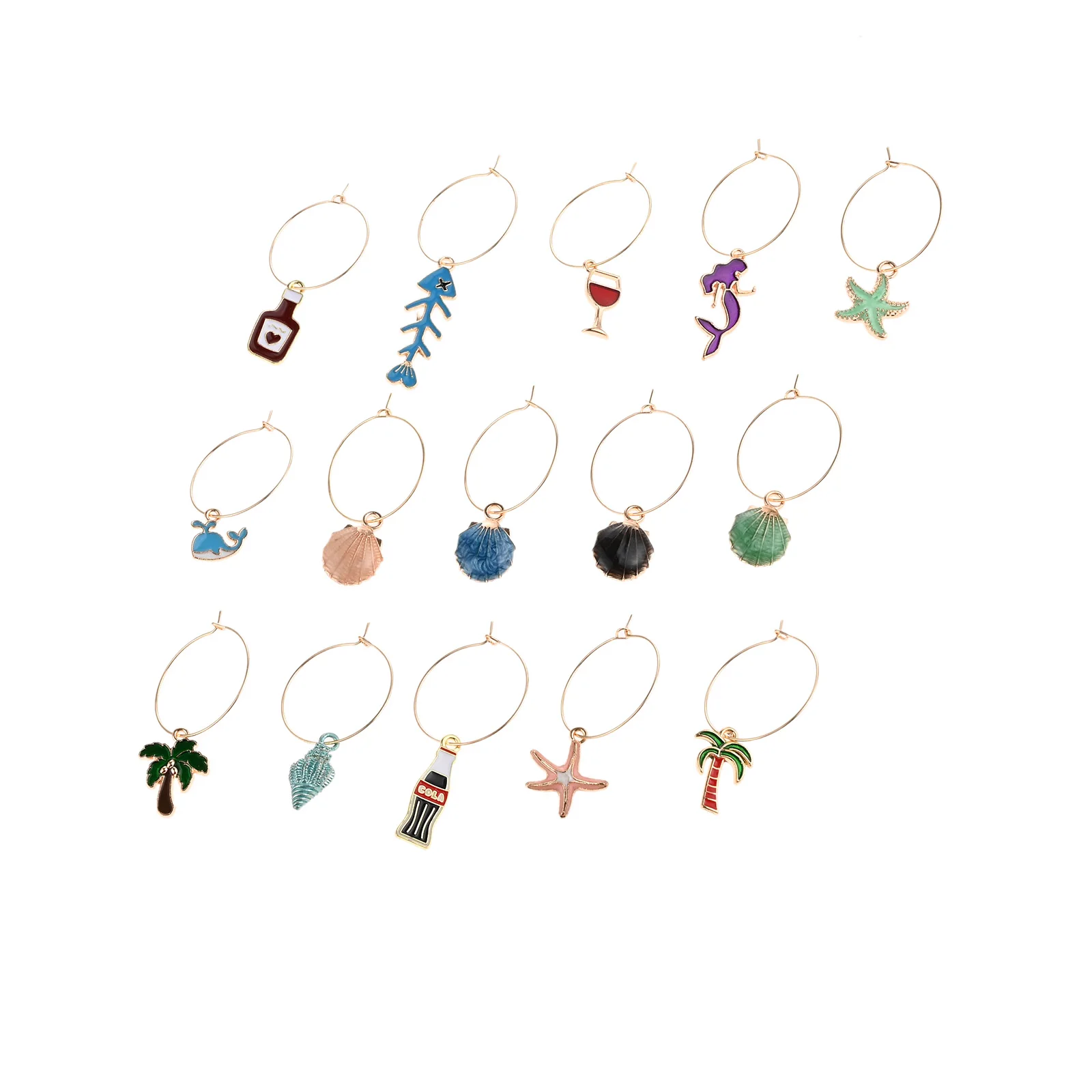 15 шт., Необычные подвески, ярлыки для стеклянной идентификации