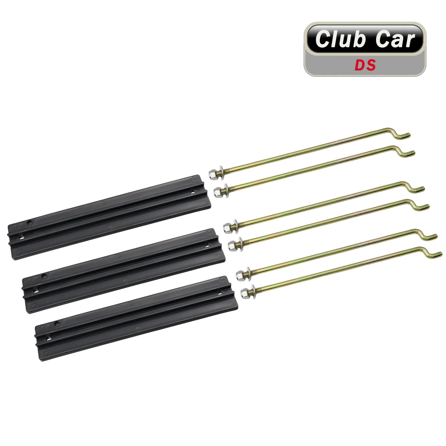 Club Car DS Golf Cart Battery Hold Down Rod 1013683 Battery Hold Down Plate 101090801 Battery Retaining Kit Accessories