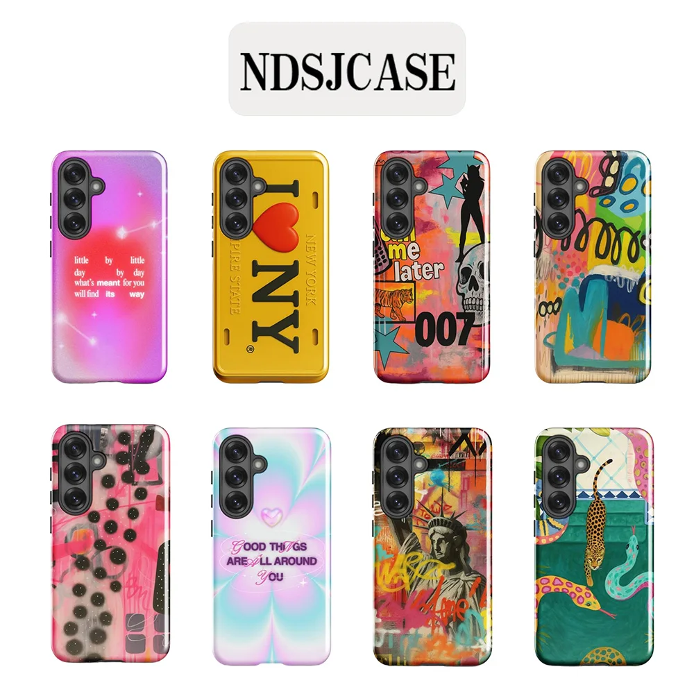 Luxury Clmj carnival coco Phone Case for Samsung Galaxy S20 S23 S24 S25 S26 FE Plus Ultra Edge 4G 5G Double-layer Back Cover