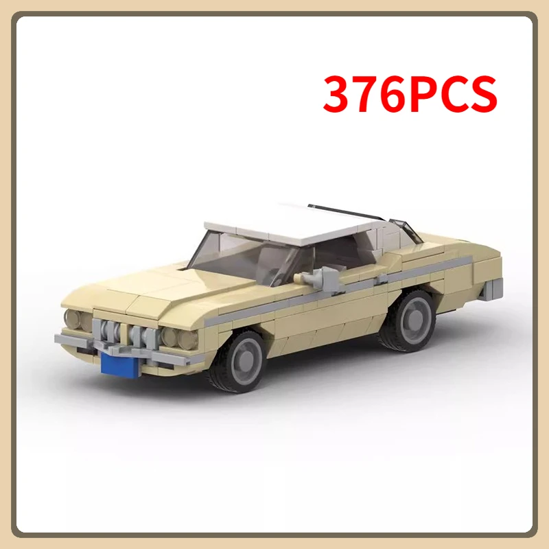 MOC Serie di film e televisione Delta Decorazione per auto retrò Modello di assemblaggio Decorazione regalo giocattolo di assemblaggio educativo per bambini