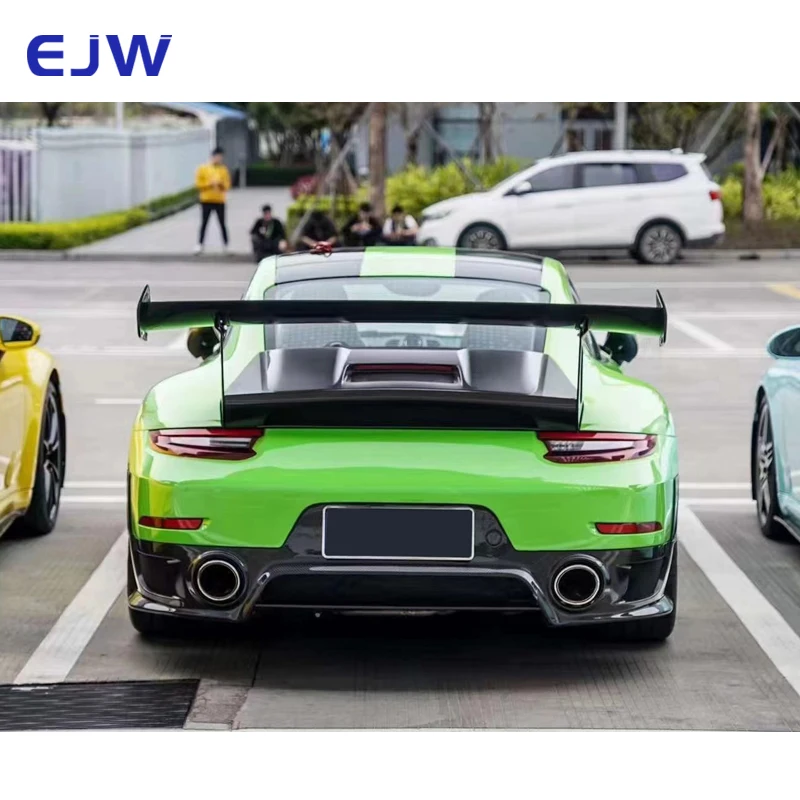 High Quality Dry Carbon Fiber GT3RS Style Car Rear Spoiler Upgraded Large Tail Wing Suitable for Porsche 911 991.1 991.2