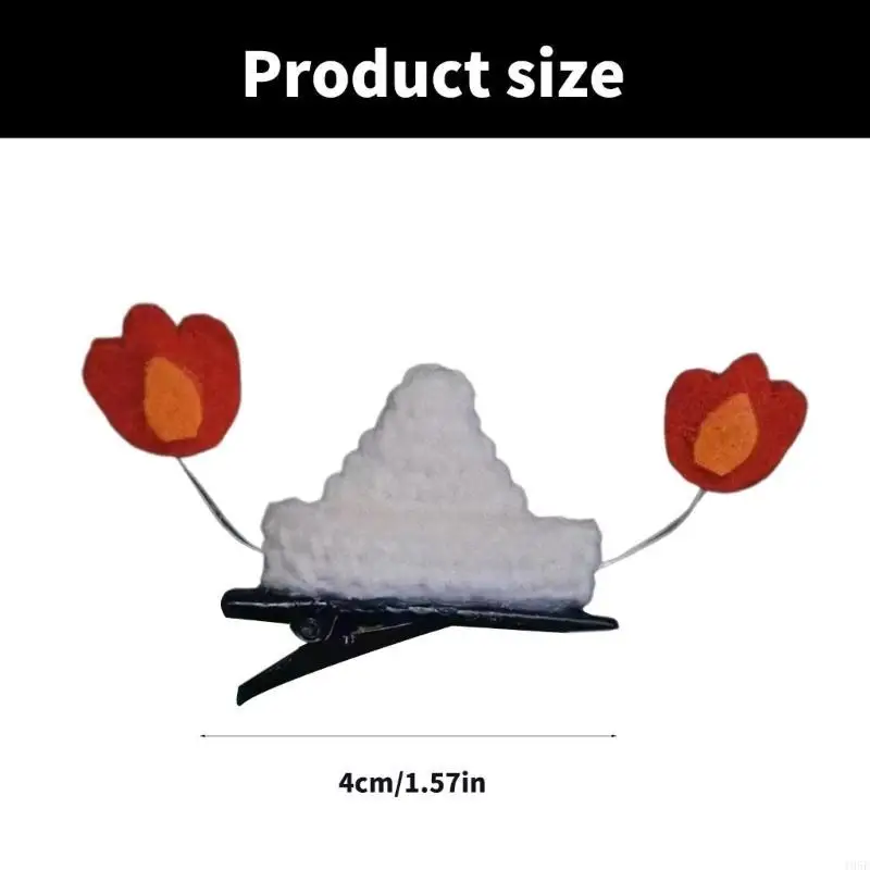 195E Little Flame Hat spinka do włosów na Halloween festiwal klips boczny kobiety dziewczyna spinki do włosów uroczystości do