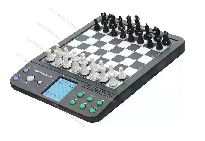 Self Teaching Program Beginners ComputerChess Game PortableElectronic Chess Board Talking Teaching EnglishGerman MagneticPieces