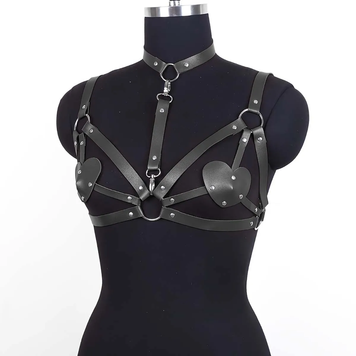 Women Sexy Body Harness Belt Chest Harness Bra Leather Lingerie Bdsm Bondage Lingerie Gothic Fetish Clothing Exotic Accessorie