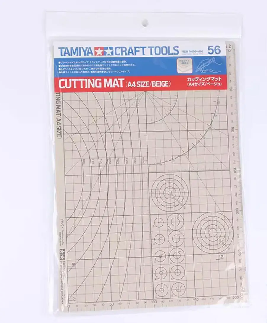 Tamiya 74056 Craft Tool Cutting Mat (A4 SIZE/BEIGE) Model Building Tools