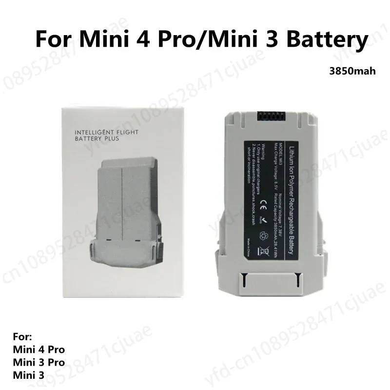 

For 4 Pro Battery/Mini 3 Pro 3850mah Flight Time 47 Minutes Compatible Mini 3/3 Pro/4 Pro Series Drone Battery