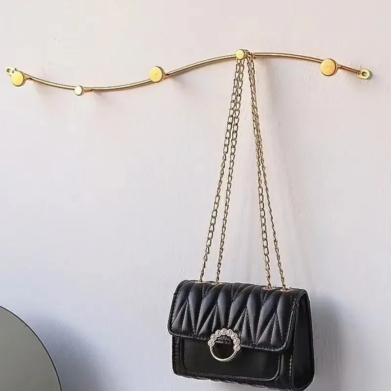 Modern Luxury Iron Spray Paint Wall Clothes Hanger, Creative Wall Mount Coat Rack for Entrance Door Living Room Home Furniture
