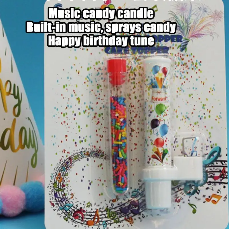 Singing Birthday Candle Funny Surprise Sparkling Candles For Cake Unique Sparkler Candles For Birthday Cake With Candy