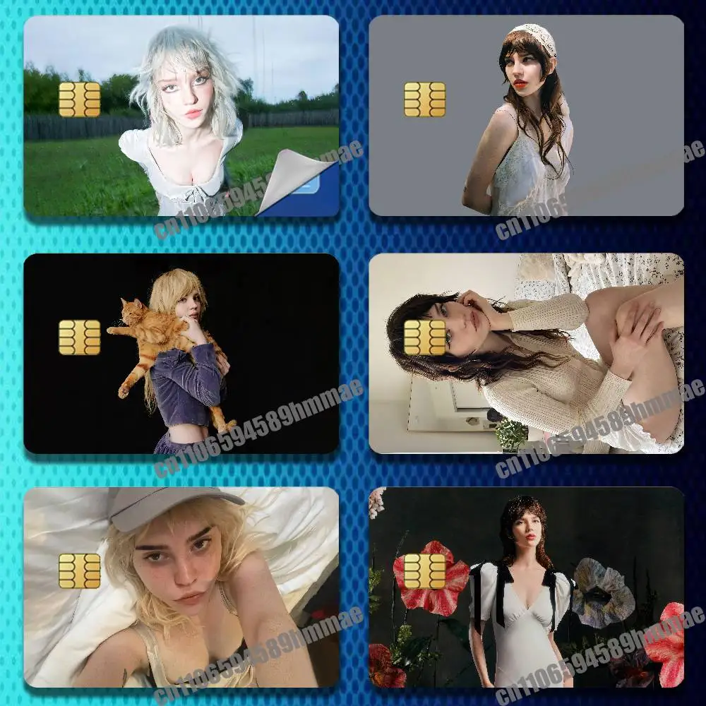 

For S-Sophie Thatcher Sticker Paper Skin ID Bank Credit Film Self-adhesive Card Cover Decoration