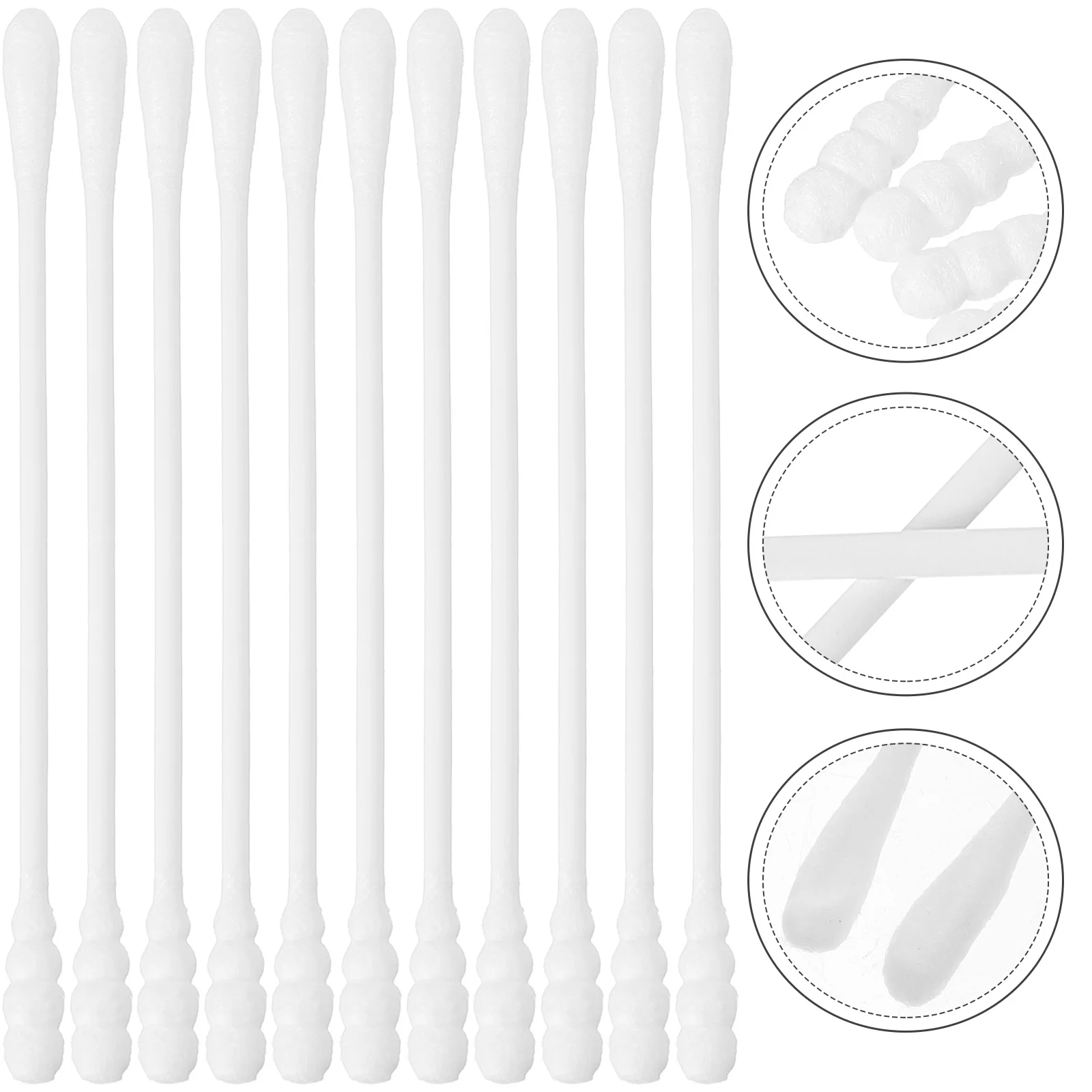 

200 Pcs Makeup Tool Swab Cotton Swabs Baby Care Buds Earbuds with Different Heads for