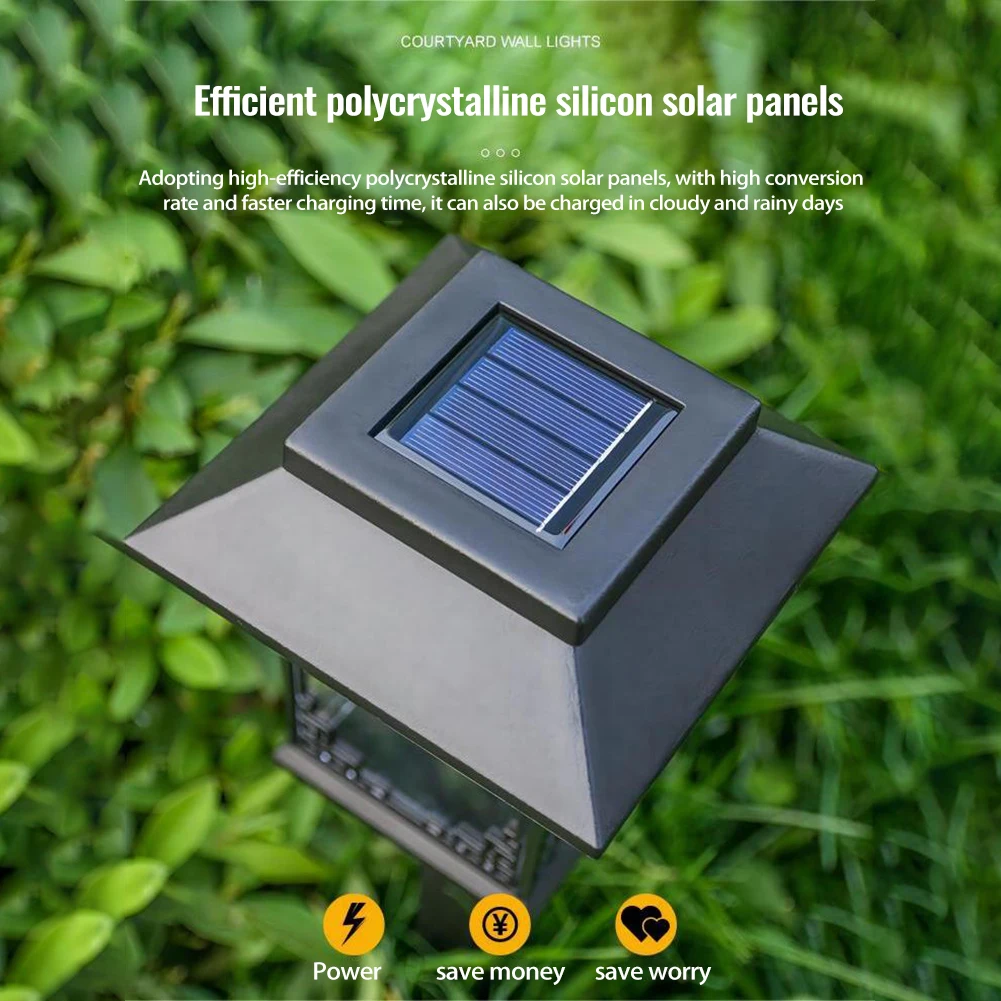 Lampu tanah tenaga surya LED 2 pak, lampu jalur tenaga surya LED Plug In Ground Solar Landscape Light lampu jalur tahan air