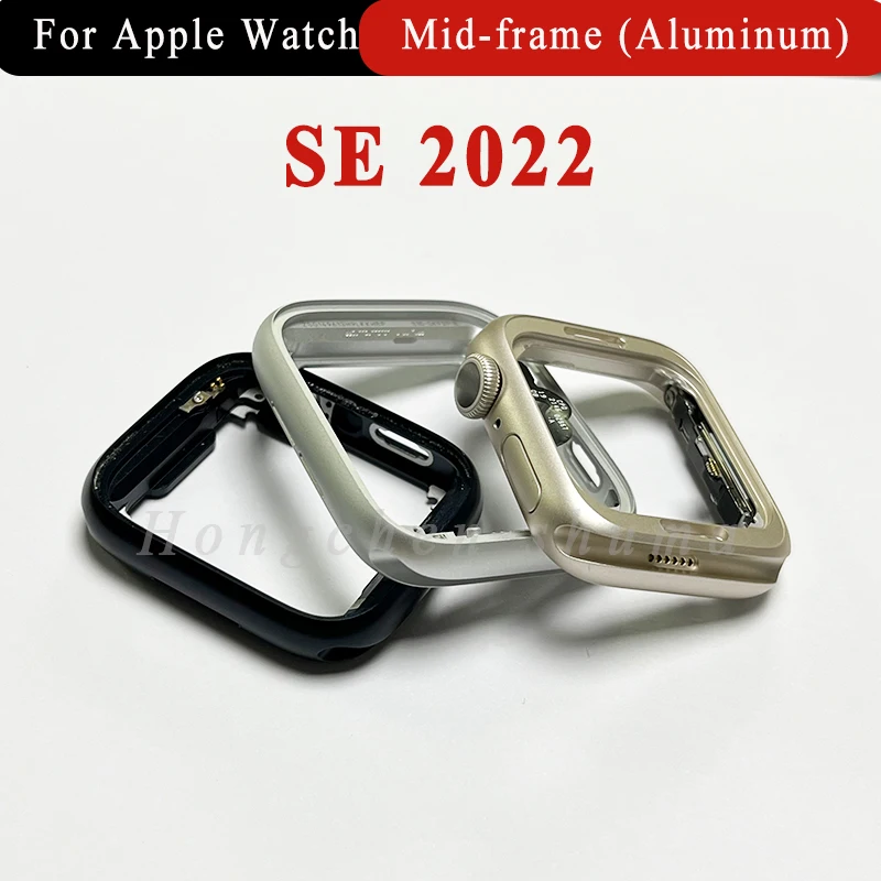 For Apple Watch Middle Frame SE 2022 40mm 44mm Side Roller HomeButton Digital Crown Aluminum Body Plate Original Replacement