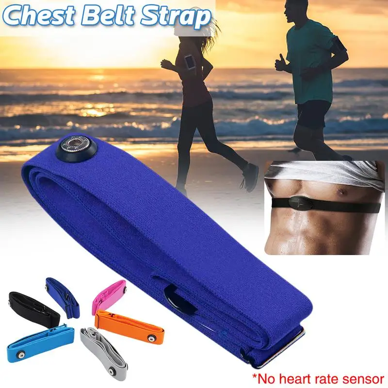 Adjustable Elastic Chest Belt Soft Strap Band Heart Rate Sensor Monitor Chest Belt Strap Replacement