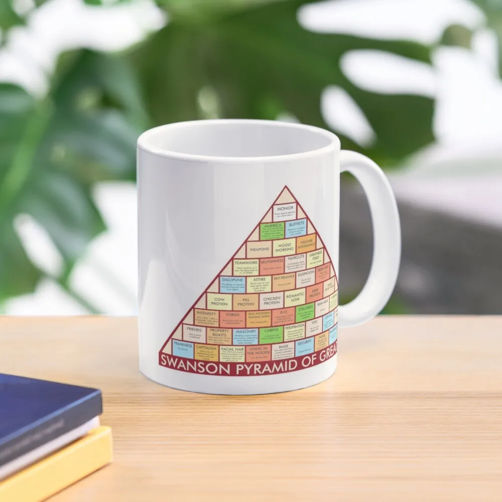 

Ron Swanson Pyramid of Greatness Coffee Mug Breakfast Tea Cups Customs Glasses Mug