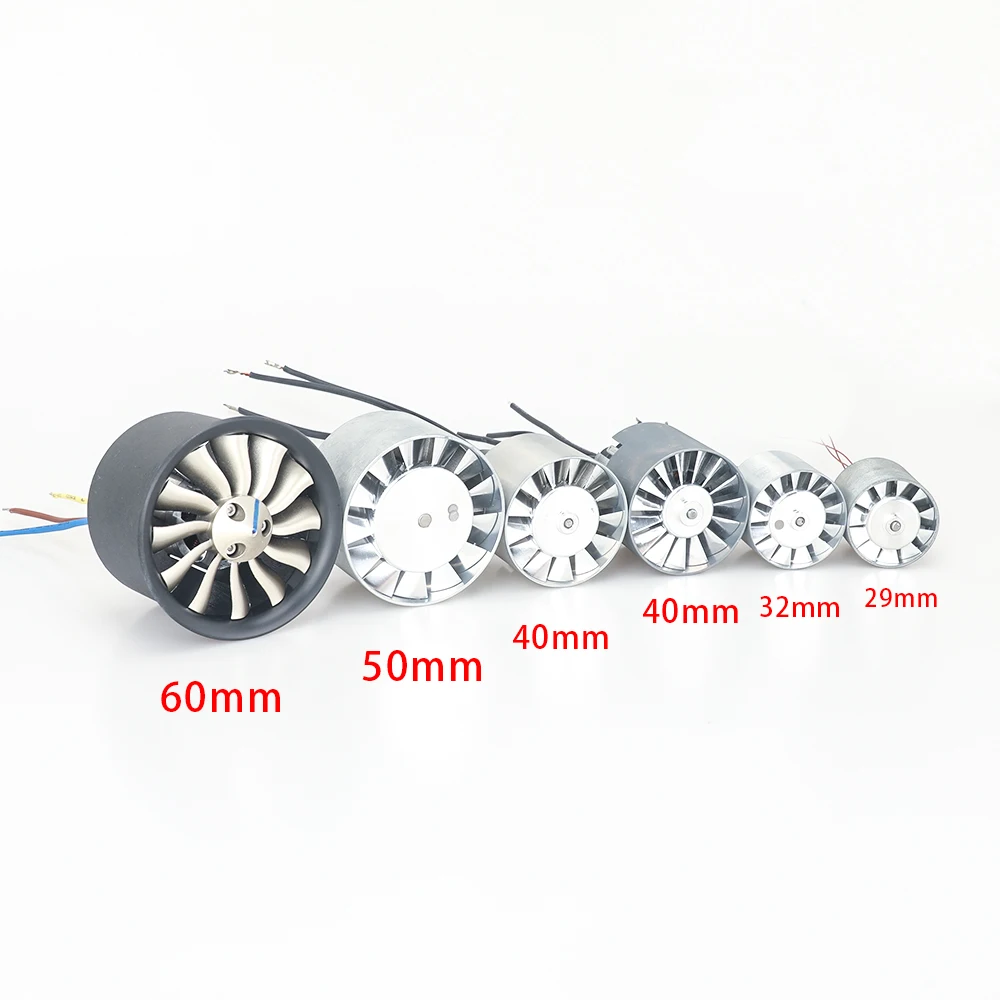 40mm BLDC Inrunner Brushless Motor High Speed Jetfan EDF Ducted Jet Fan Air Blower Turbo For Compressed Air Duster Cleaner