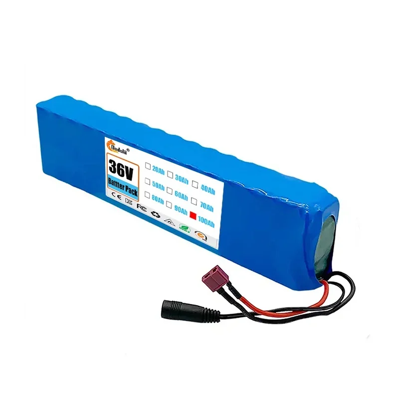 10S3P Electric Scooter Battery 36V 100Ah 18650 Lithium-ion Battery 350W 500W,+42V Charger