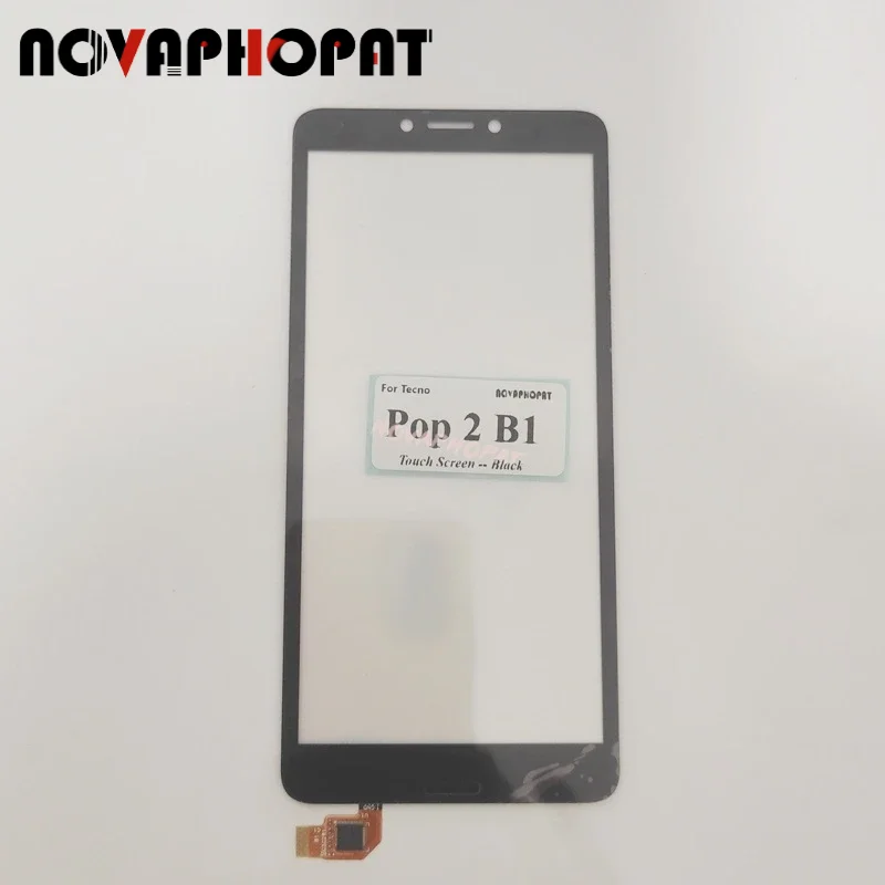 

Novaphopat протестированный черный сенсор для Tecno Pop 2 B1 сенсорный экран дигитайзер Переднее стекло объектив панель Замена