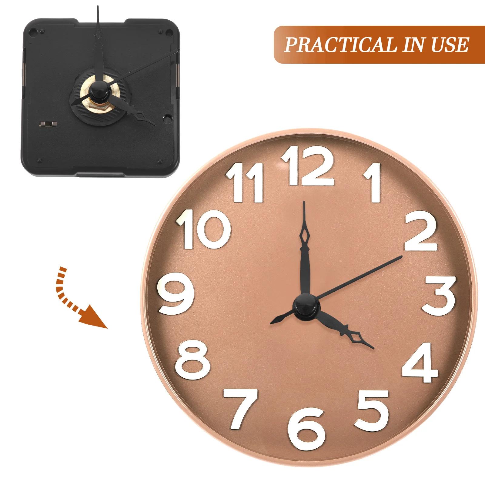 One Body Small Wall Clock Movement Work Clocks Works Replacement Kit Plastic Mechanism