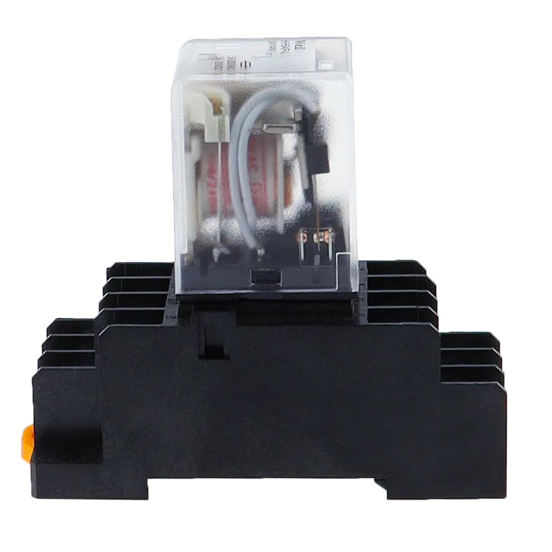 Imagem -06 - Led Verde Indicador de Potência Relé Trilho Din 14 Pin Base Bobina My4nj Hh54pl ac dc 12 v 24 v 36v 48v 110 v 220v 380v 4no 4nc Grupo 10