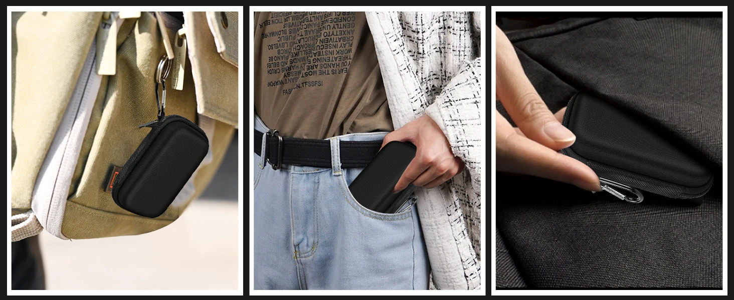 SSD-Hülle für SanDisk Extreme Portable SSD & Extreme PRO, Hartschalen-Schutztasche mit Karabiner, Passend für 1TB 2TB 4TB 8TB – Detail 8