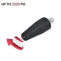 Universal Car Washing Machine Nozzle Rotating Blaster Turbo Jet Nozzle Connector 2600 PSI High Pressure Water Gun Head Washer
