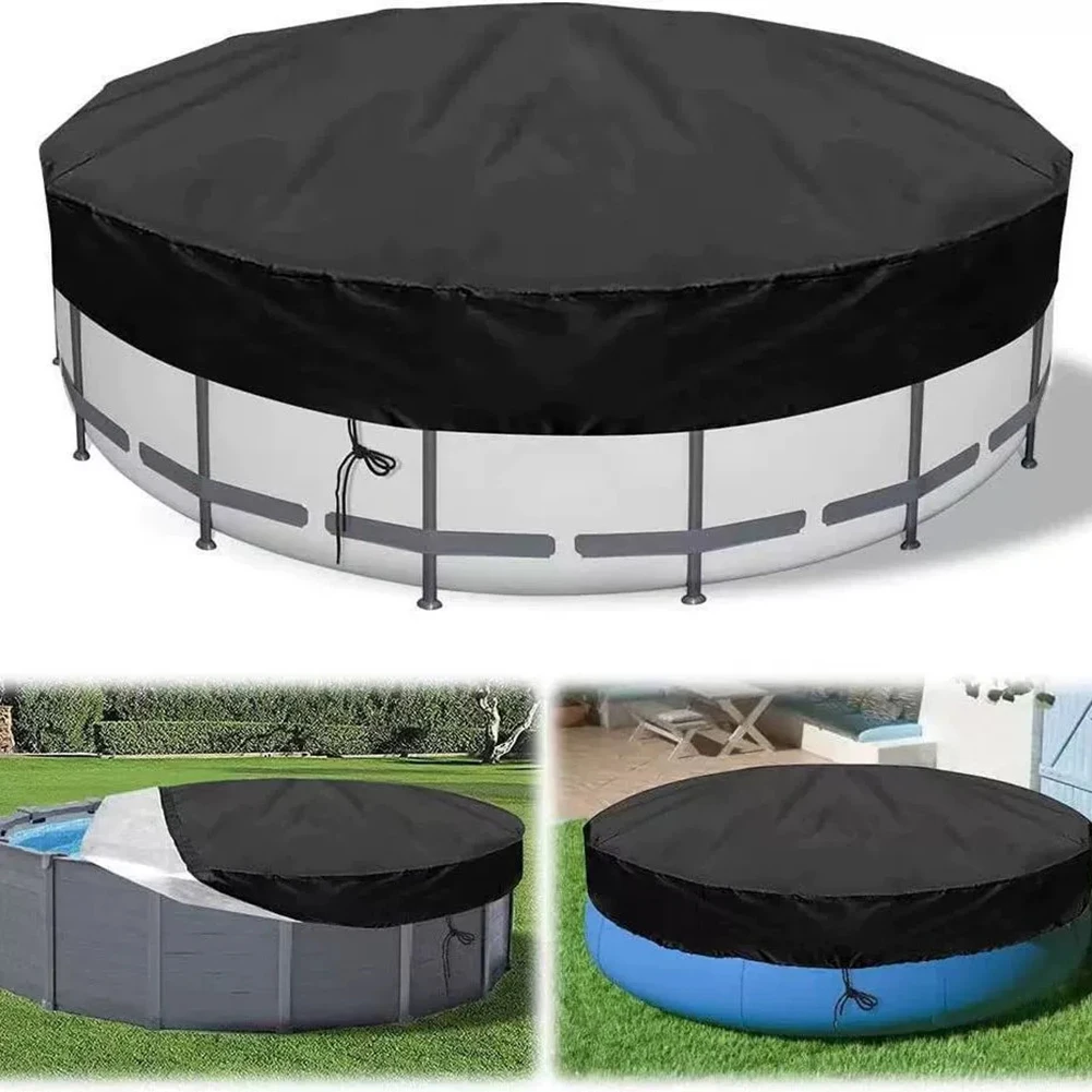 

244cm 8 Ft Pool Cover Heavy-Duty Pool Covers For Ground Pools For Stock Tank Pools, Hot Tubs, And Inflatable Pools,