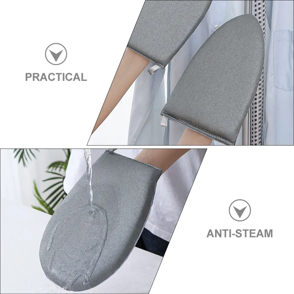 

2 Pcs Handheld Steamer Mitt Ironing Gloves Heat Protection Anti Scald Garment Protective Compact Storage Breathable Non Slip