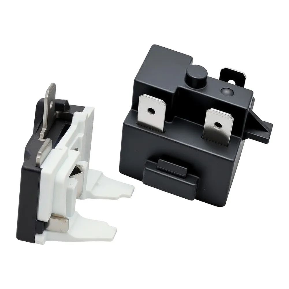 QPE2-A15MD3 PTC- Start Relay With Overload Protector 4.7 Ohm 6.5A 3Pin For Midea Danby Refrigerator- Compressor Replacement Part