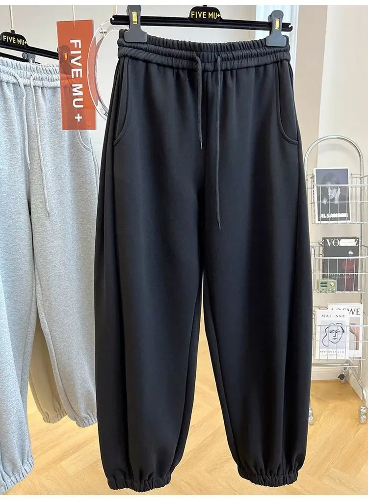Plus Size 6XL 130kg Summer Casual High Elastic Wide Leg Pants Solid Color Women Modal Comfortable Loose Ladies Pants