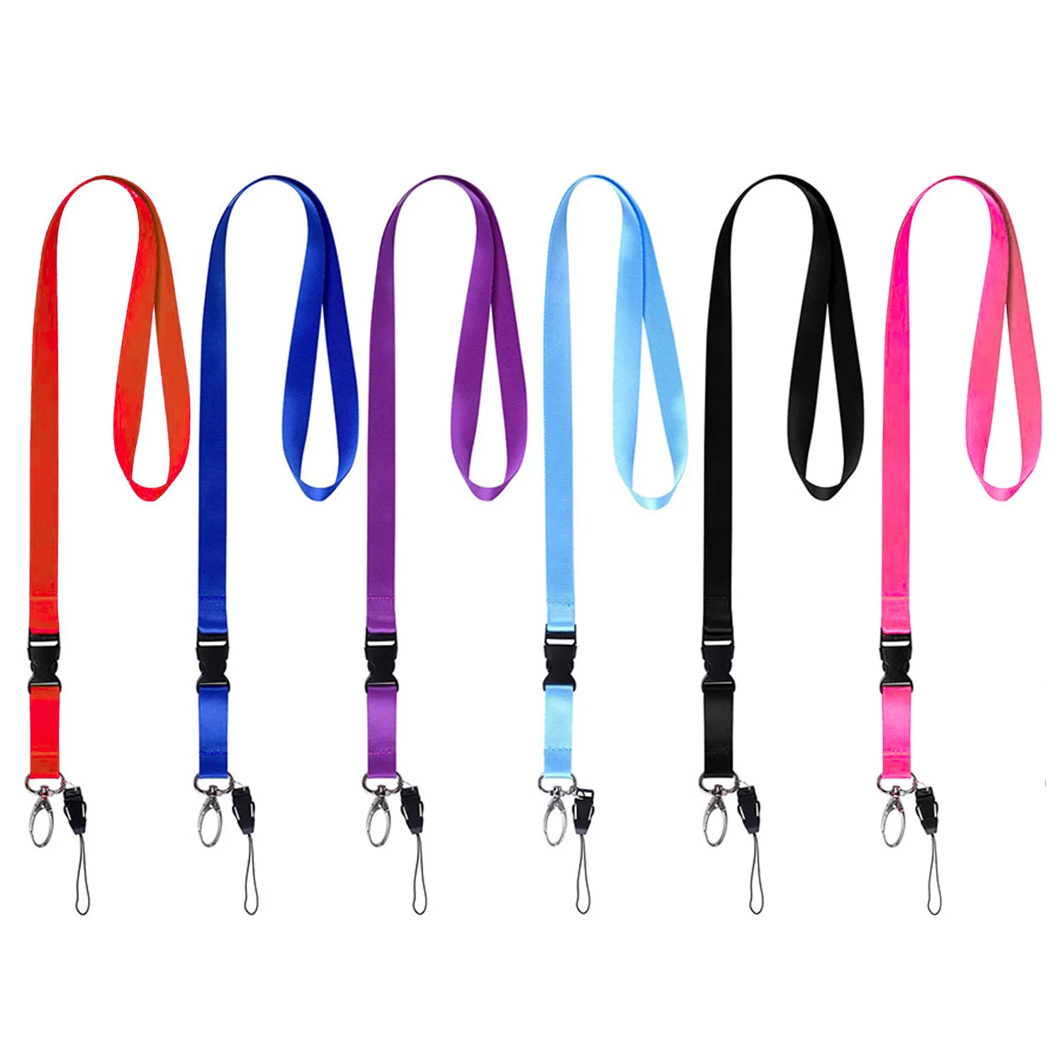 Voikukka Jewelry Hot Sale Color Lanyard Hook Buckle Chest Tag Certificate Disassemblable Mobile Phone  Lanyard Wholesale