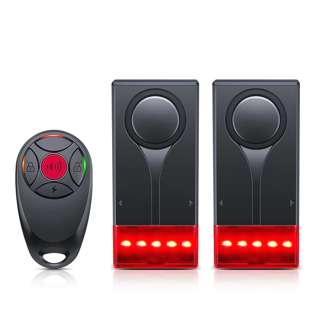 Extractme 108dB Antidiefstalalarm Draadloos trilalarm met afstandsbediening Deur- en raamalarm Autoalarm Beveiligingssysteem
