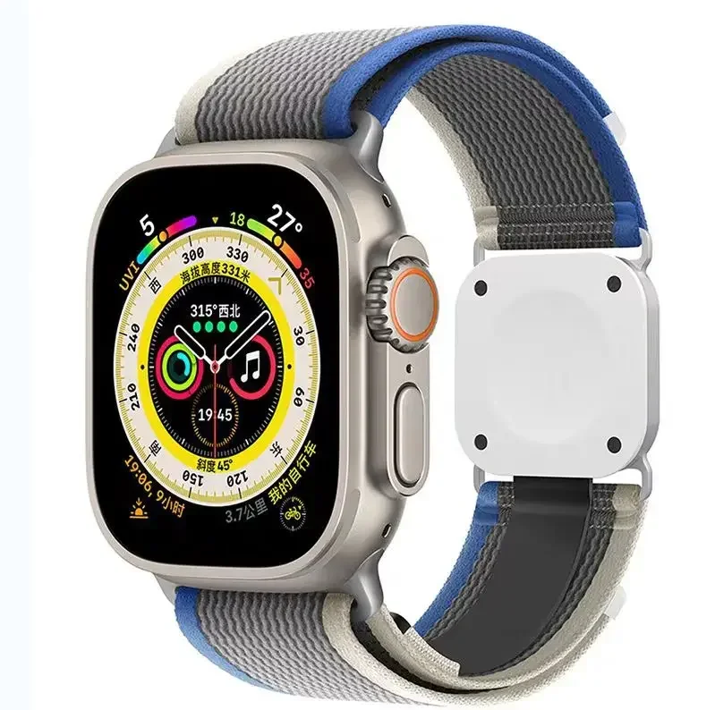 Rechargeable watch strap comes with wireless charging, suitable for Apple Watch.