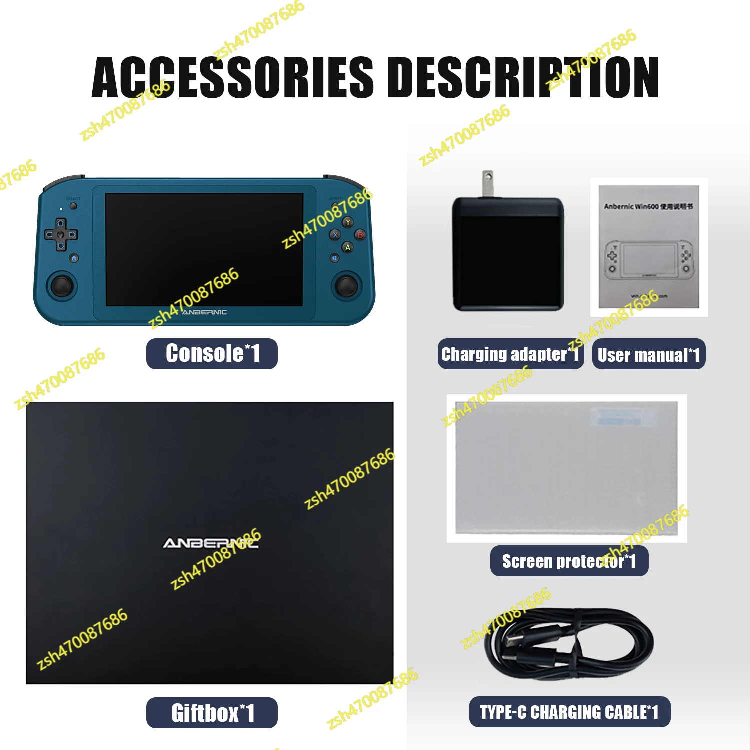 أزرق 1 تيرابايت + 16 جيجابايت وحدة تحكم ريترو محمولة كمبيوتر صغير للألعاب SteamOS WIN10 Batocera 5.94 بوصة مشغل ألعاب محمول