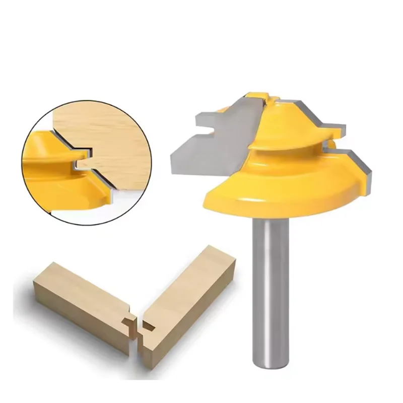 

Фреза для деревообработки под углом 45 градусов, прочная, для сращивания и гладкой обрезки, 1 шт.