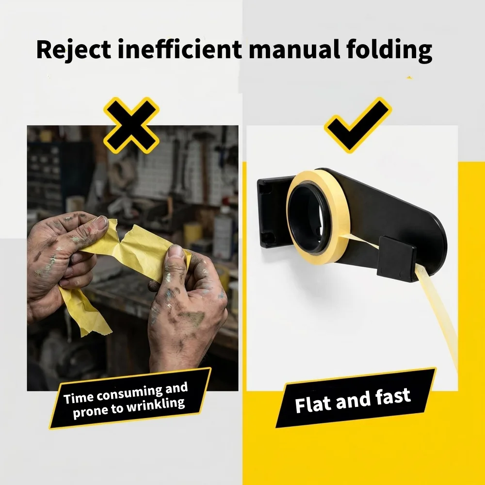 Automotive Paint Masking Tape Flanging Tool for Automotive Painting Scuff Spray Painting Masking Tape Folding Quick Dispenser view 2