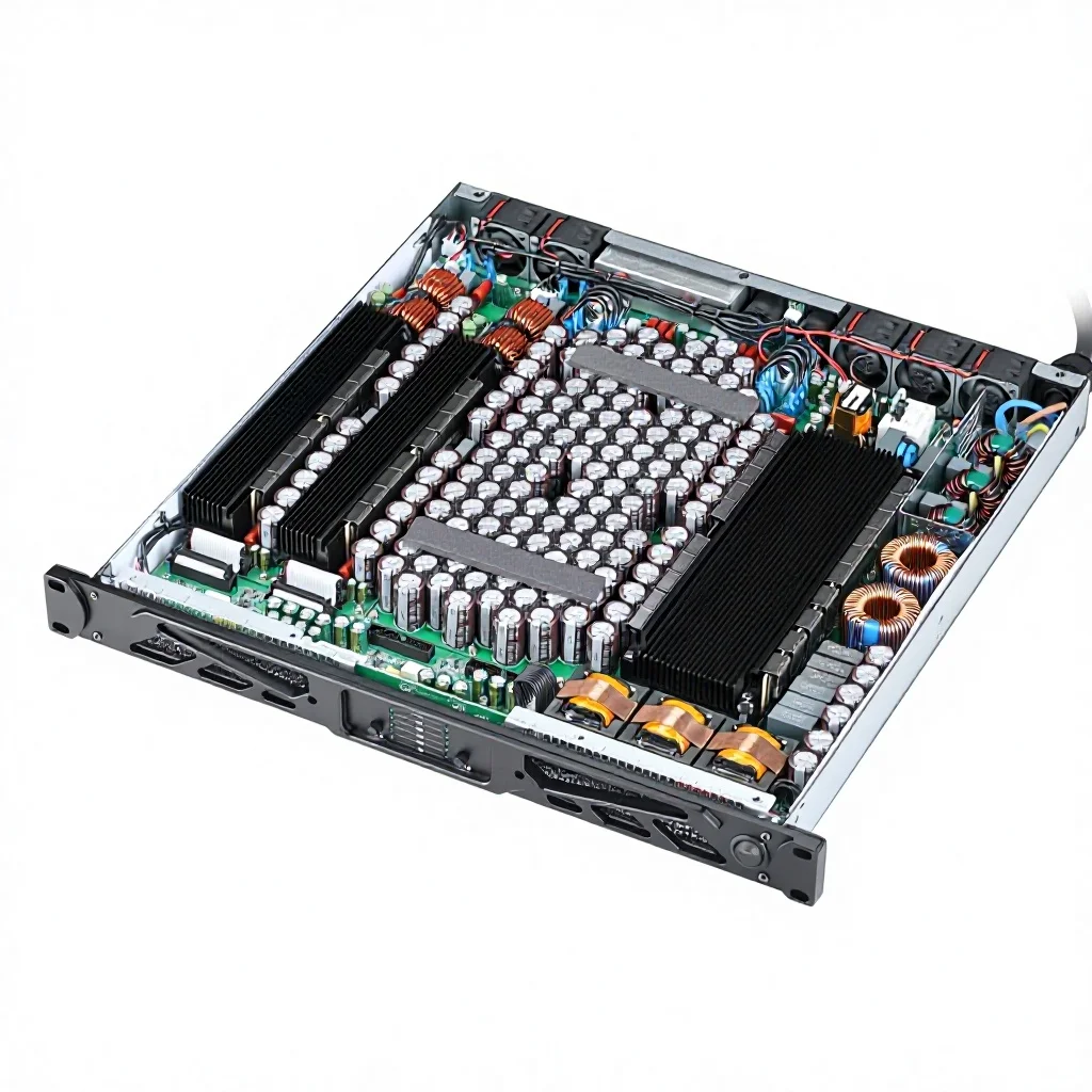 2 Channels High Power Amplifier 1U 2X4200W Professional Amplifier Audio Sound Equipment Dj Music Stage Performance