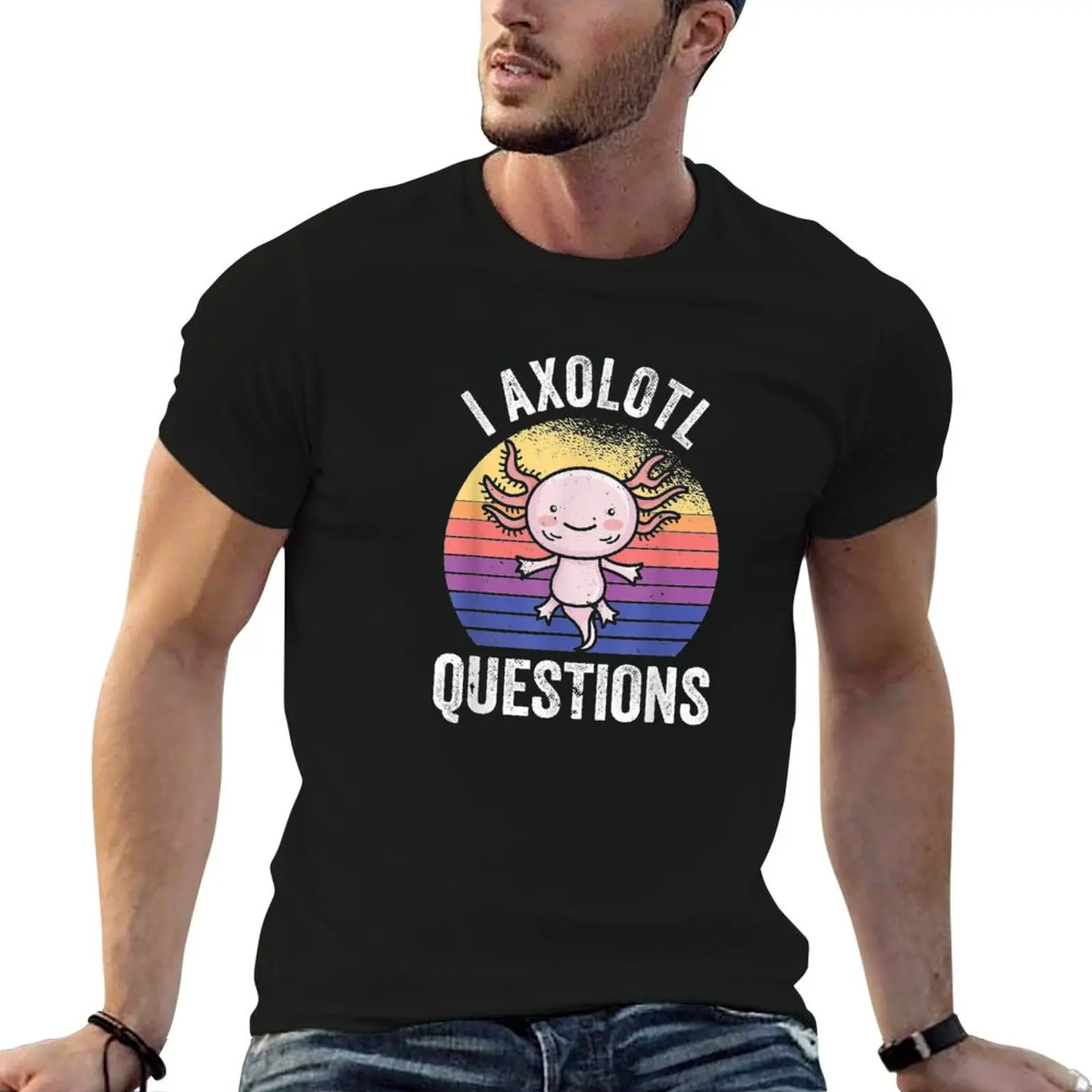 I axolotl questions | axolotl funny axolotl mom T-Shirt Standard Fit Solid Tee Shirt
